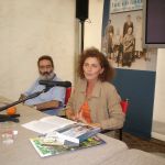 A neotrentina Ivette Marli Boso durante lançamento do seu livro, na cidade de Trento, Itália.