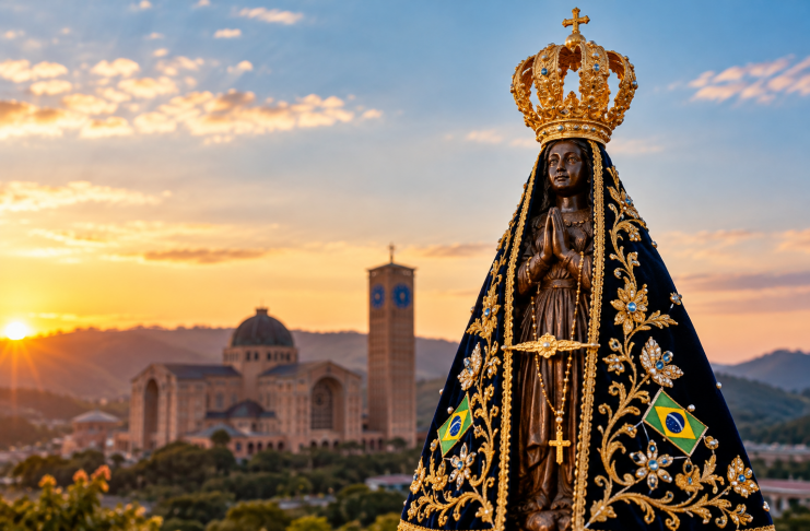 Padroeira do Brasil tem homenagem com procissão e festa